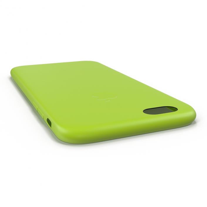 3D iPhone 6 Plus Silicone Case Green model