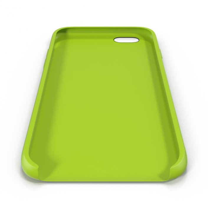 3D iPhone 6 Plus Silicone Case Green model