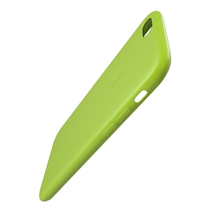 3D iPhone 6 Plus Silicone Case Green model