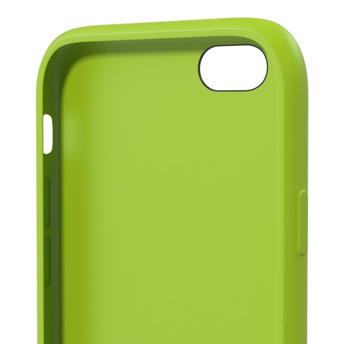 3D iPhone 6 Plus Silicone Case Green model