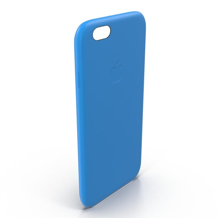 iPhone 6 Plus Silicone Case Blue 3D