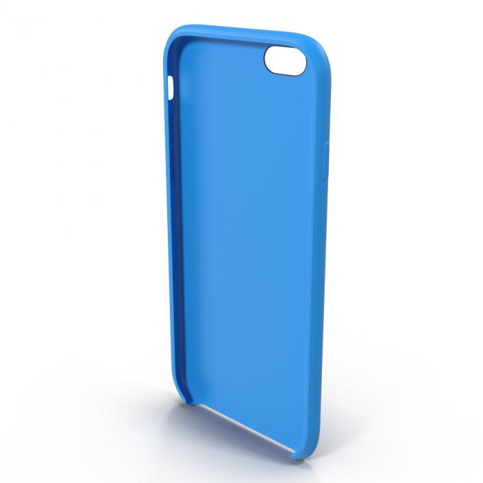 iPhone 6 Plus Silicone Case Blue 3D