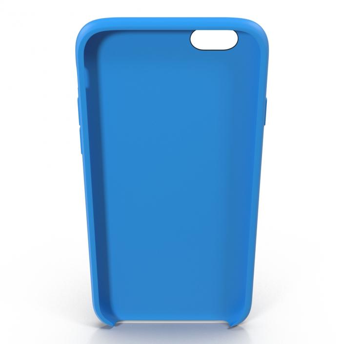 iPhone 6 Plus Silicone Case Blue 3D