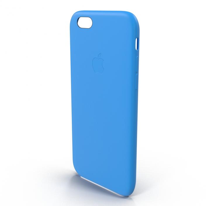 iPhone 6 Plus Silicone Case Blue 3D