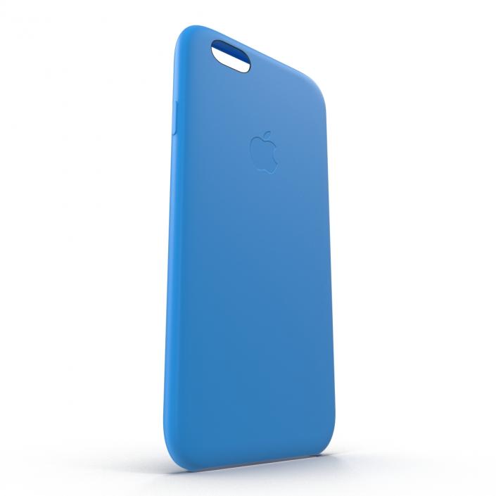 iPhone 6 Plus Silicone Case Blue 3D