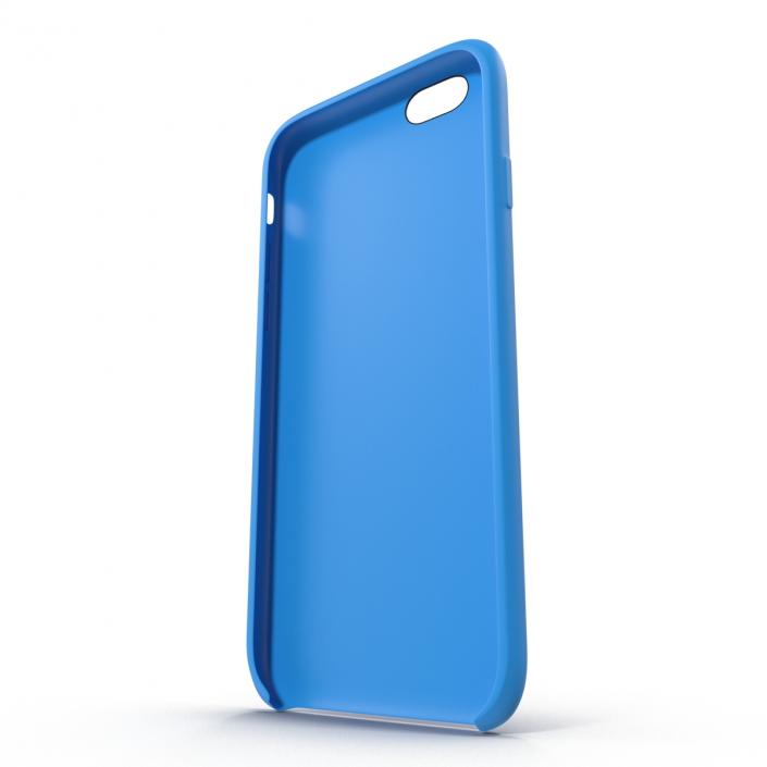 iPhone 6 Plus Silicone Case Blue 3D