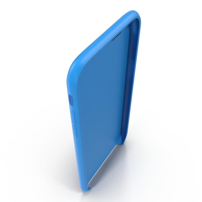 iPhone 6 Plus Silicone Case Blue 3D