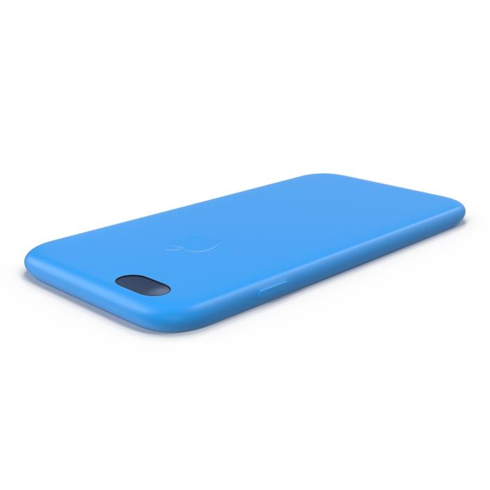 iPhone 6 Plus Silicone Case Blue 3D