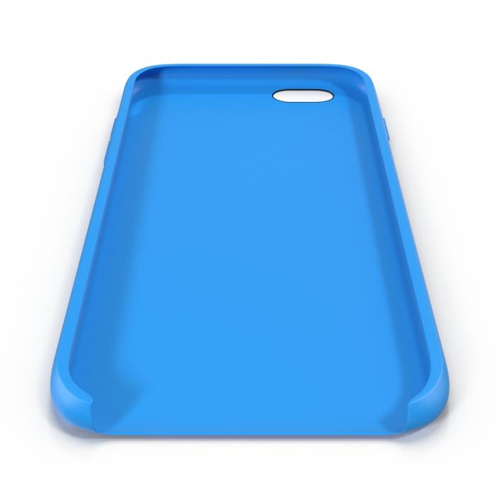 iPhone 6 Plus Silicone Case Blue 3D