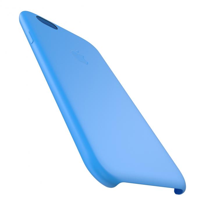 iPhone 6 Plus Silicone Case Blue 3D