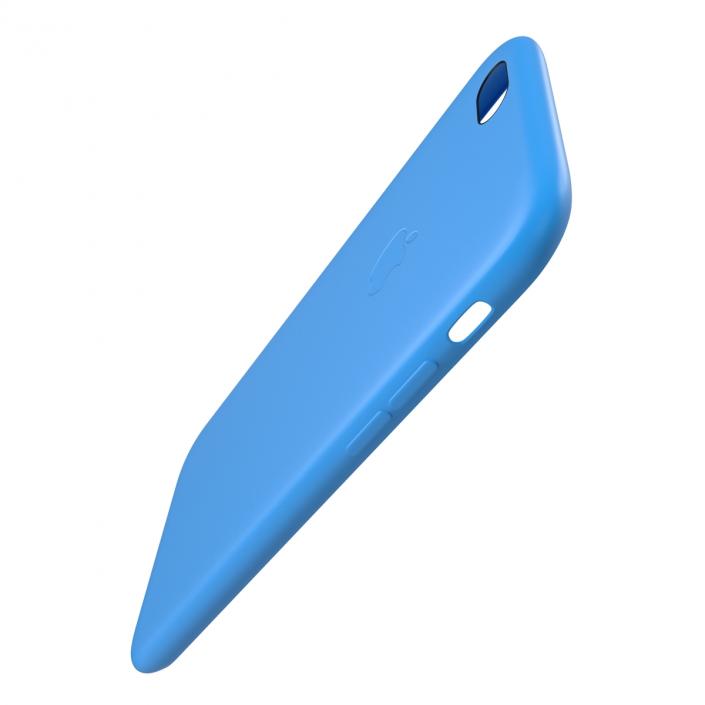 iPhone 6 Plus Silicone Case Blue 3D