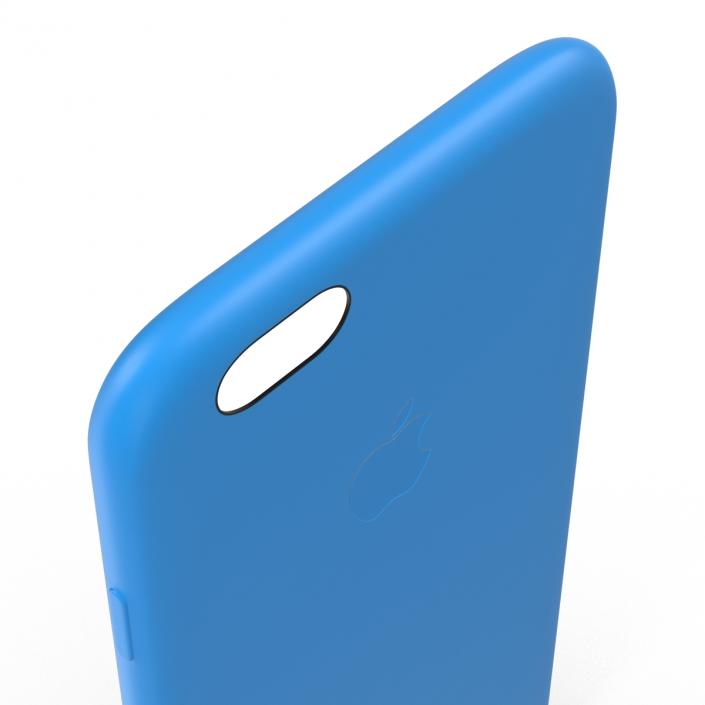 iPhone 6 Plus Silicone Case Blue 3D