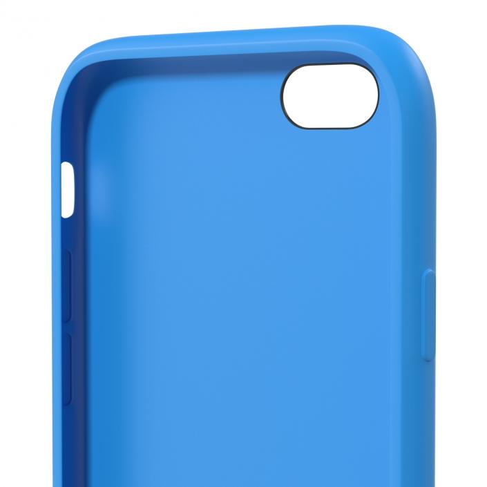 iPhone 6 Plus Silicone Case Blue 3D