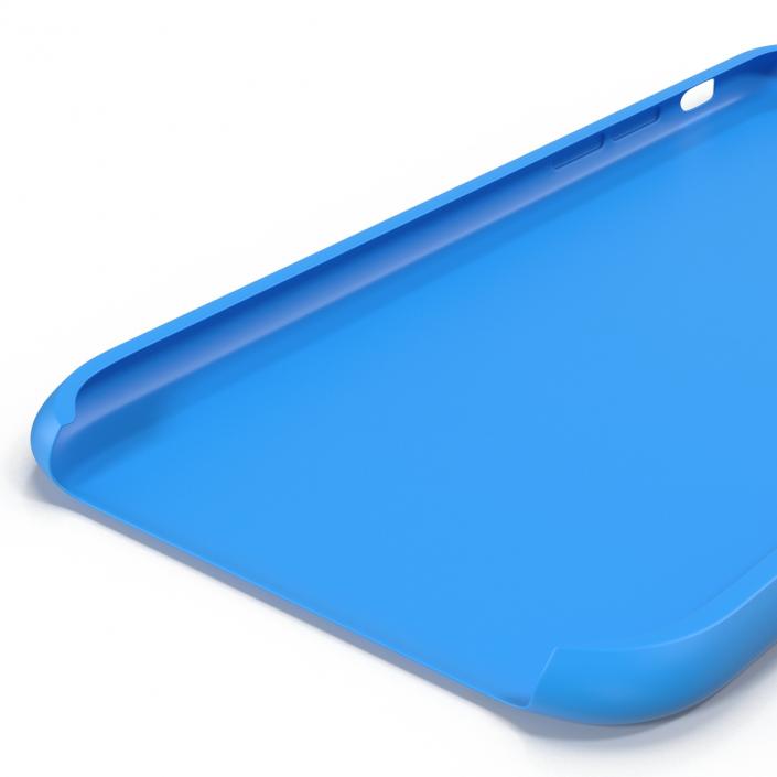 iPhone 6 Plus Silicone Case Blue 3D