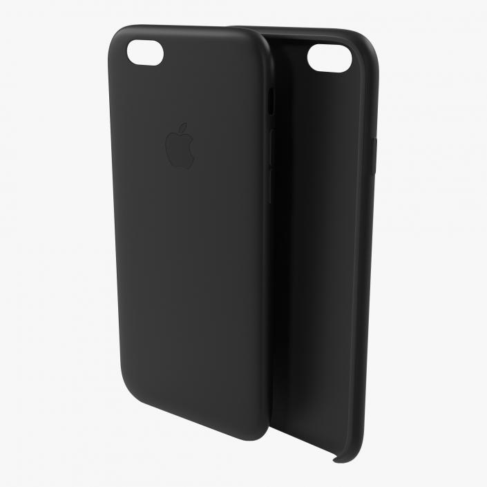 3D iPhone 6 plus Silicone Case Black model