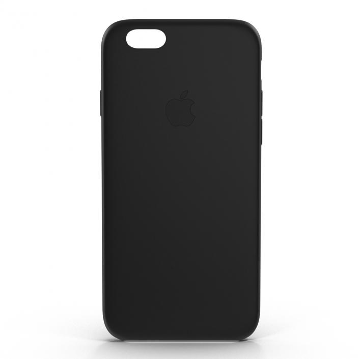 3D iPhone 6 plus Silicone Case Black model