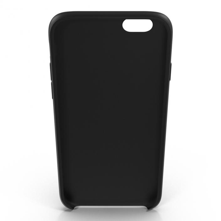 3D iPhone 6 plus Silicone Case Black model