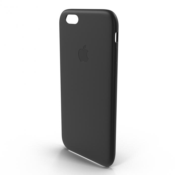 3D iPhone 6 plus Silicone Case Black model