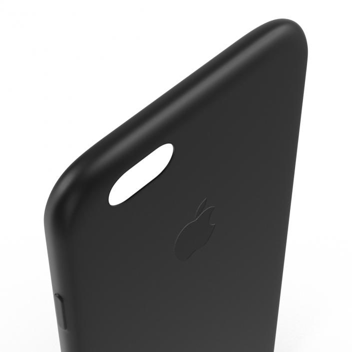 3D iPhone 6 plus Silicone Case Black model