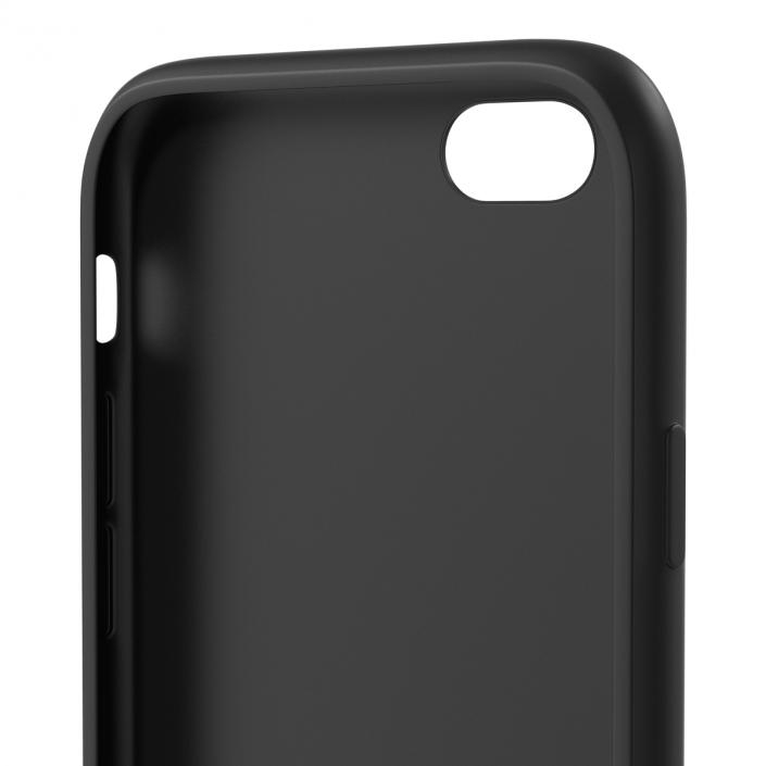 3D iPhone 6 plus Silicone Case Black model