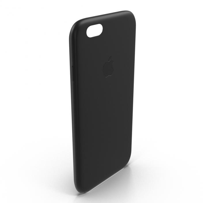 3D iPhone 6 Silicone Case Black model