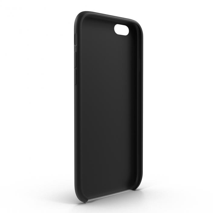 3D iPhone 6 Silicone Case Black model