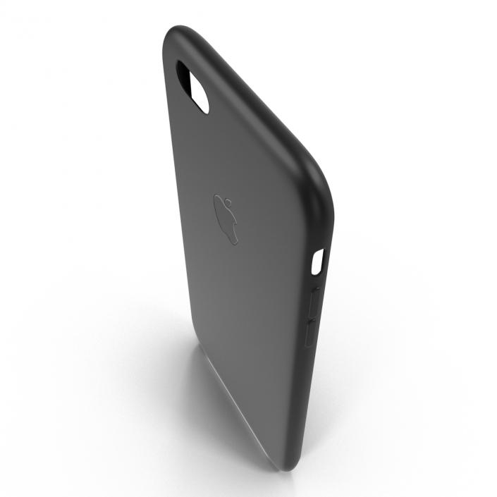 3D iPhone 6 Silicone Case Black model