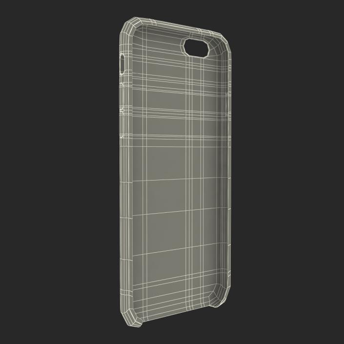 3D iPhone 6 Silicone Case Black model