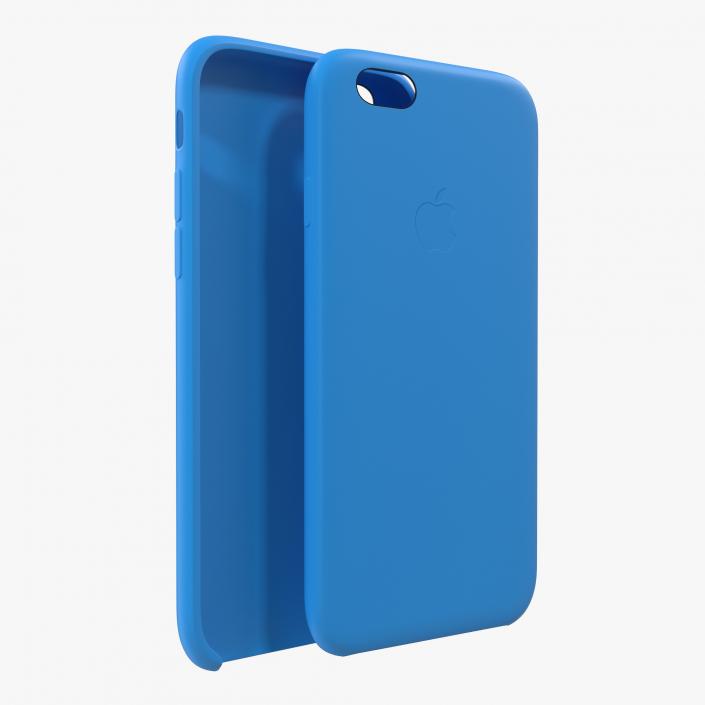 iPhone 6 Silicone Case Blue 3D