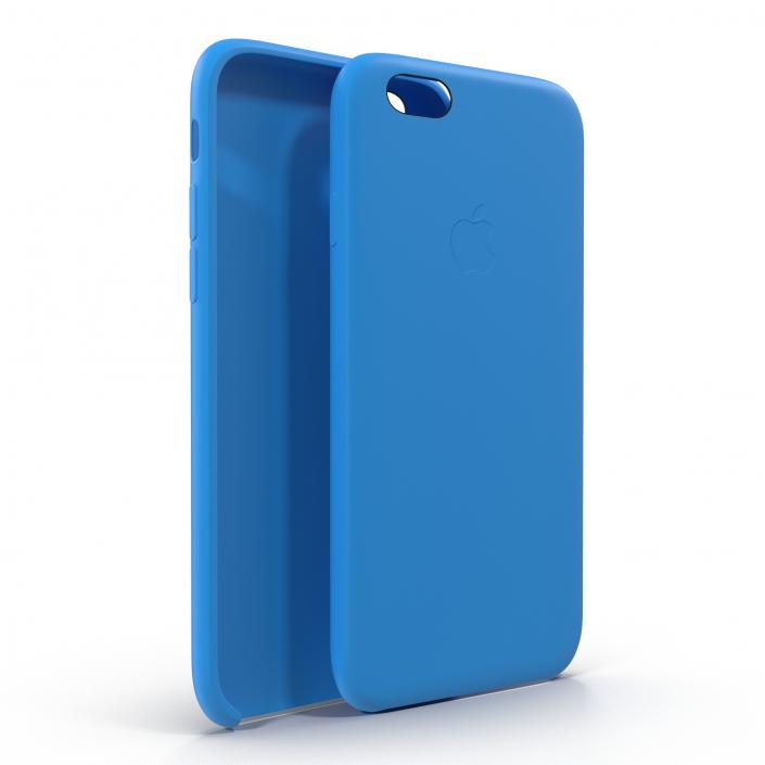 iPhone 6 Silicone Case Blue 3D