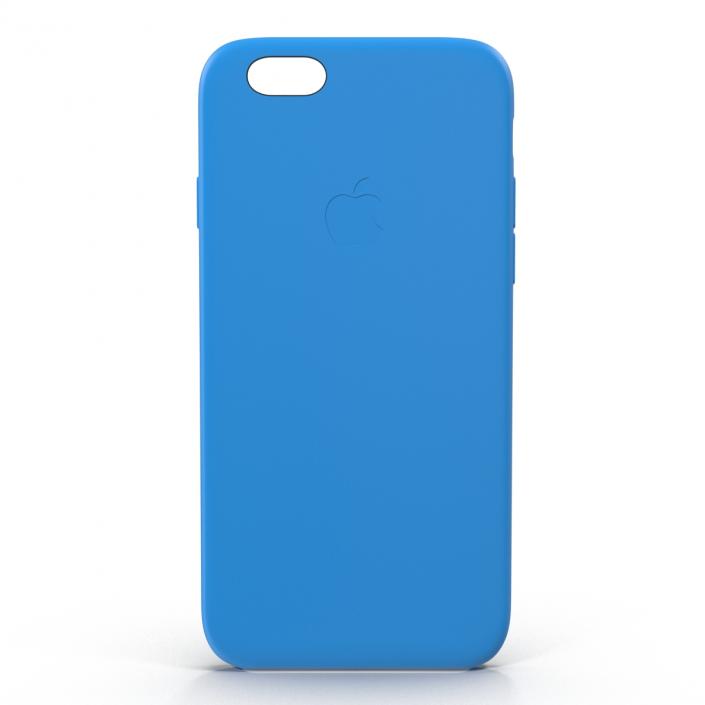 iPhone 6 Silicone Case Blue 3D