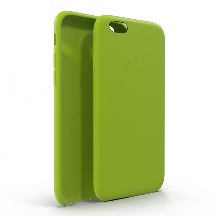 3D iPhone 6 Silicone Case Green model