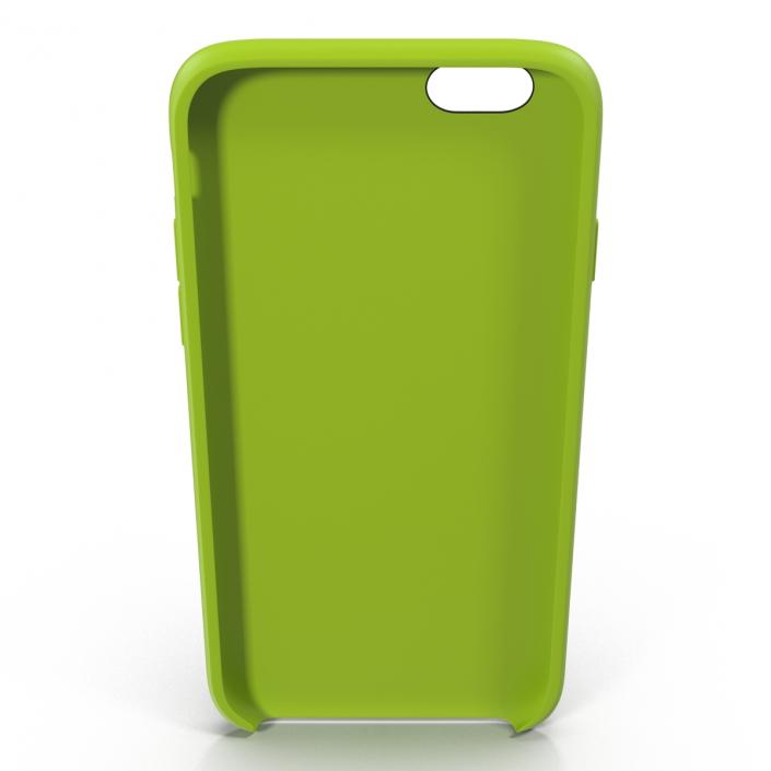 3D iPhone 6 Silicone Case Green model