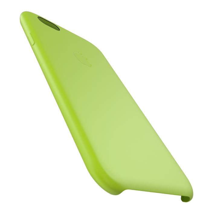 3D iPhone 6 Silicone Case Green model