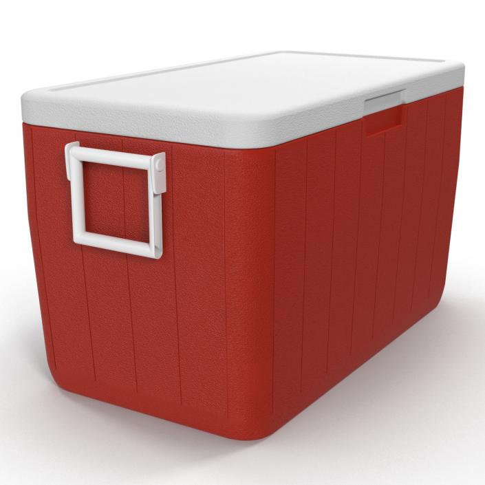 48 Quart Cooler Red 3D model