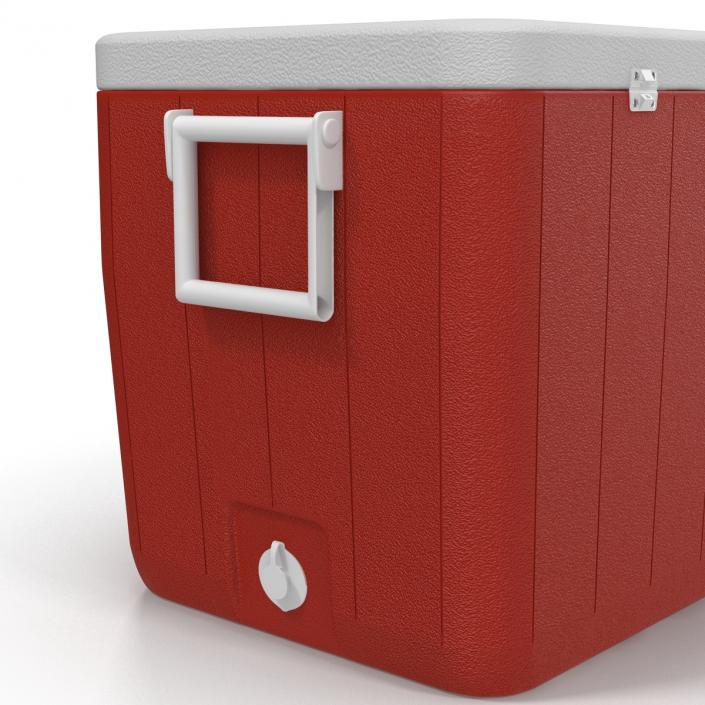 48 Quart Cooler Red 3D model