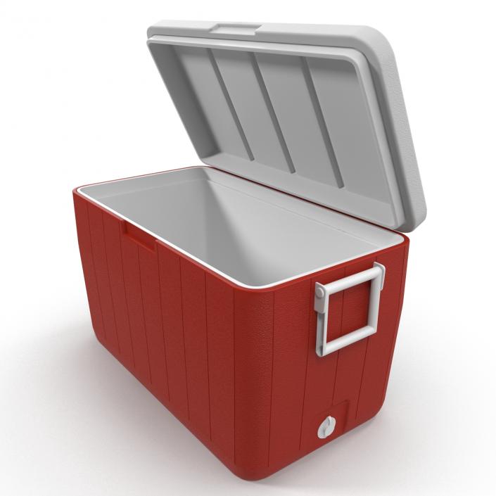 48 Quart Cooler Red 3D model