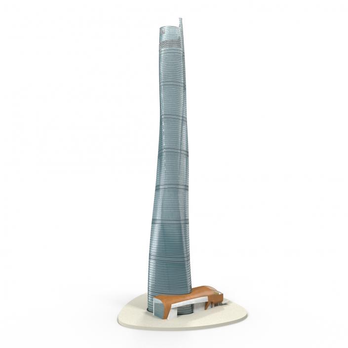 3D model Shanghai Tower China