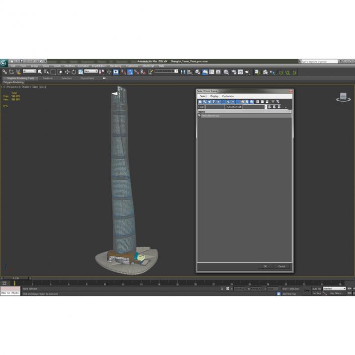 3D model Shanghai Tower China