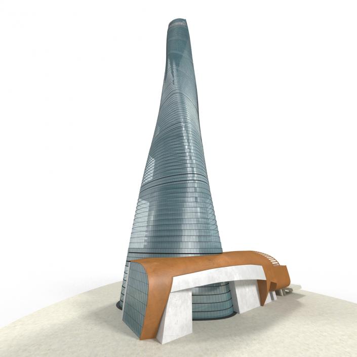 3D model Shanghai Tower China