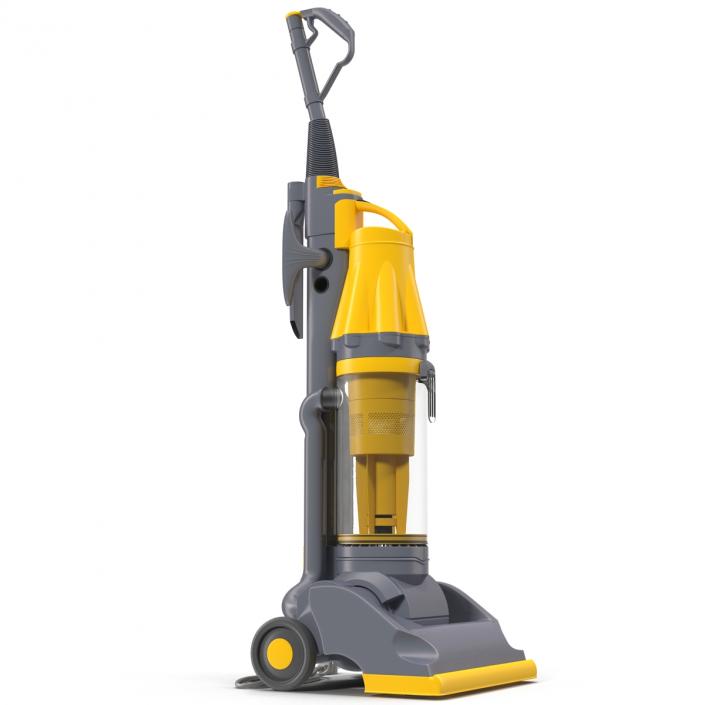 3D model Stand Up Vacuum Cleaner Yellow