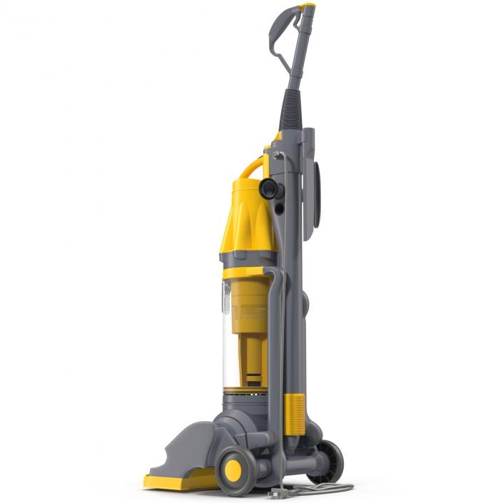 3D model Stand Up Vacuum Cleaner Yellow