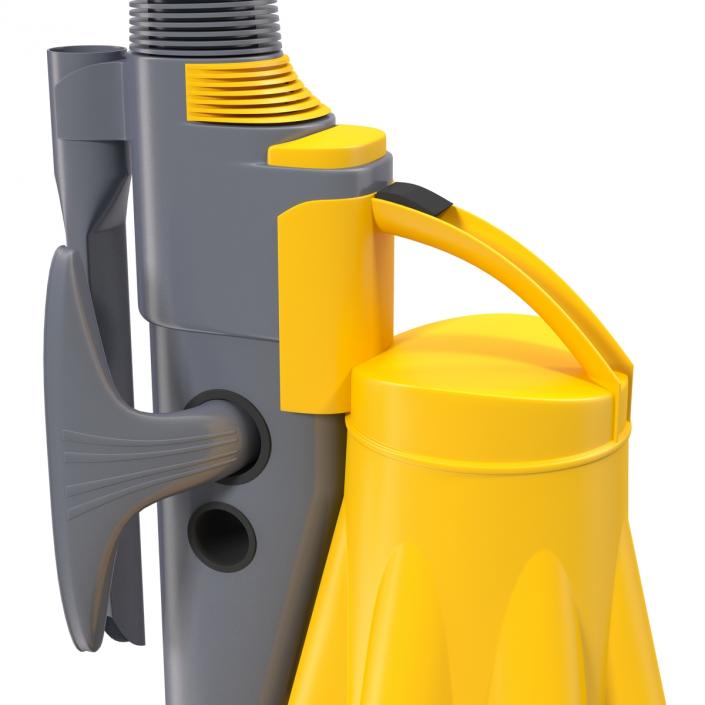 3D model Stand Up Vacuum Cleaner Yellow