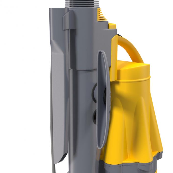 3D model Stand Up Vacuum Cleaner Yellow