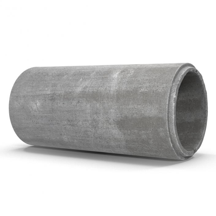 3D model Concrete Pipe 2