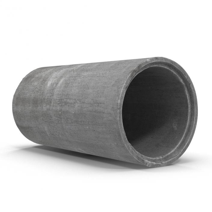 3D model Concrete Pipe 2