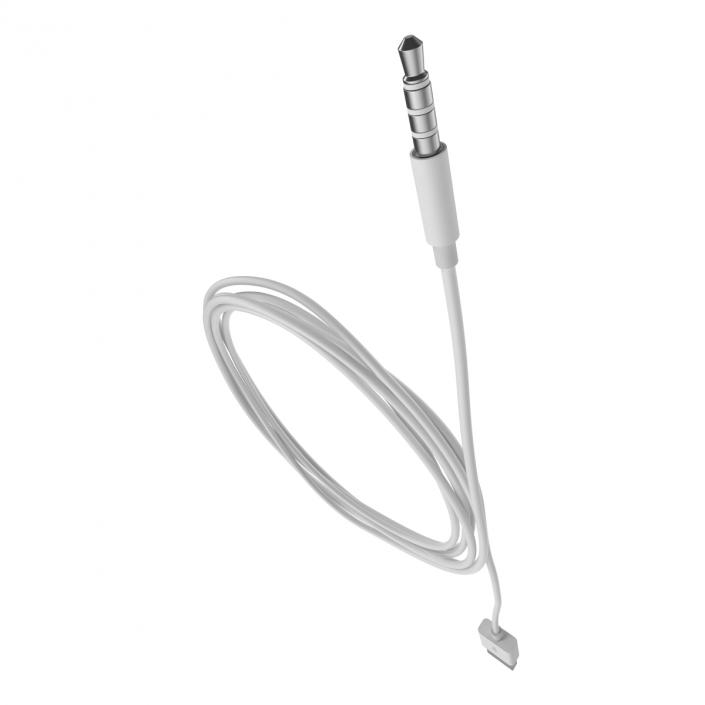 3D Apple iPod shuffle USB Cable model