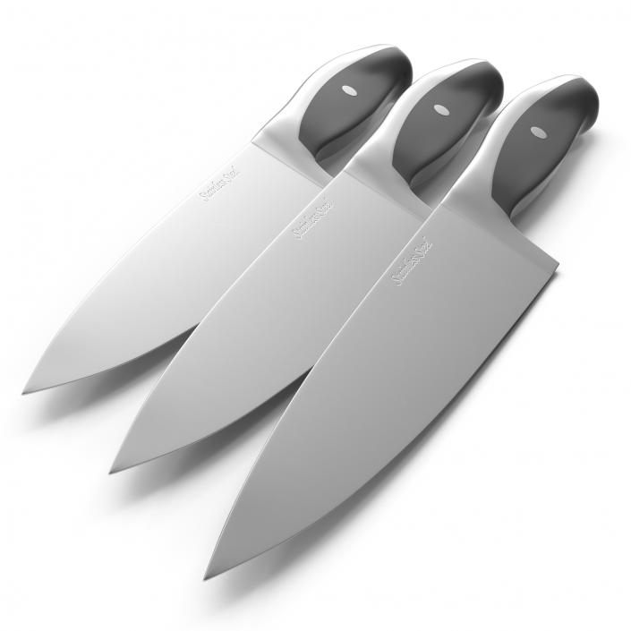 Chefs Knife 10 inch 3D model