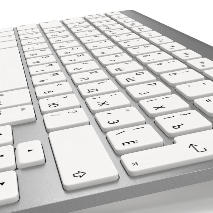 3D Apple Wireless Keyboard model