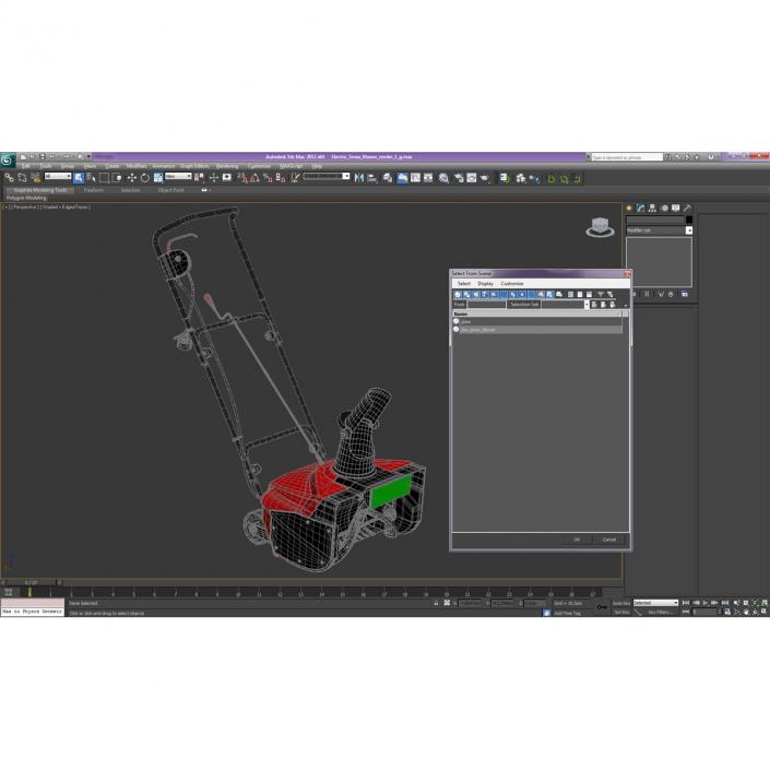 3D model Electric Snow Blower